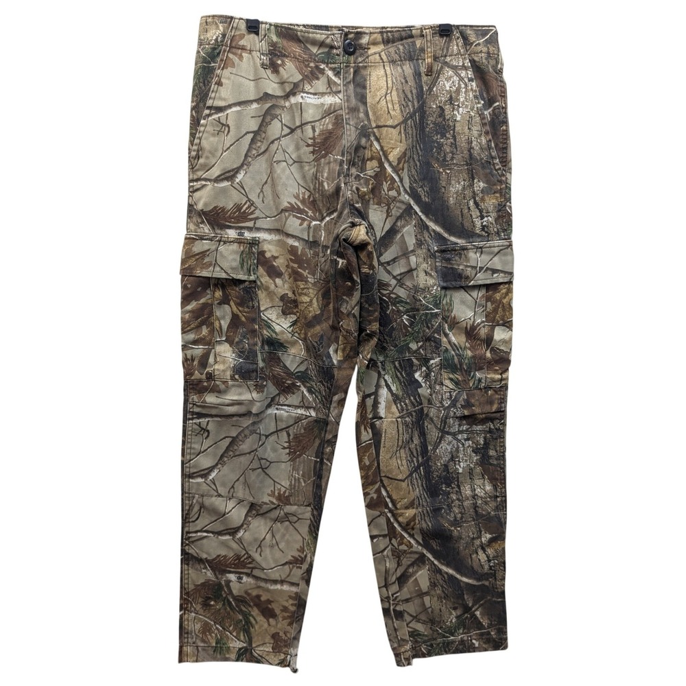 RedHead Realtree AP Camo Cargo Pants Mens Medium‎ Brown Adjustable Waist Hunting